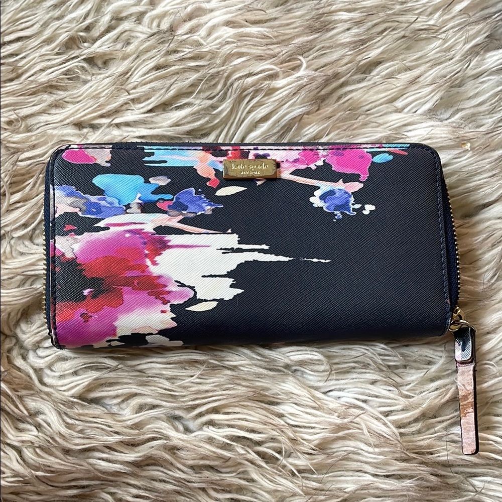 Kate Spade Black and Multicolor Women's Wallet